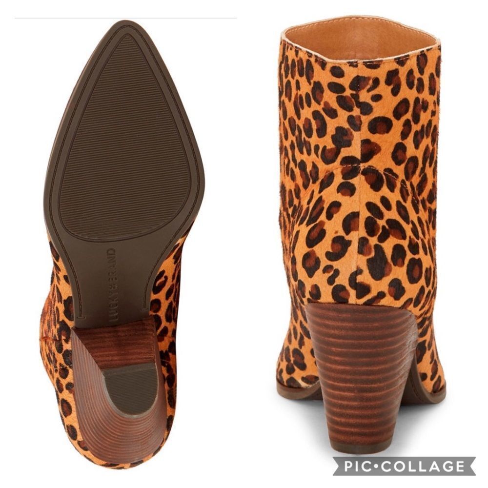 Lucky Brand Munise Leopard Booties Size 7.5 NWT - Picture 3 of 7